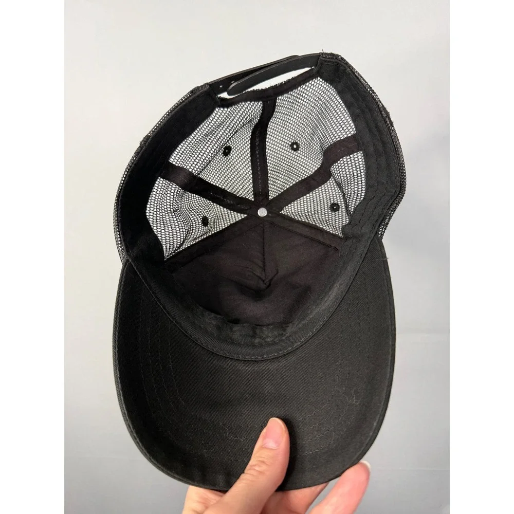 Guy Harvey Mesh Trucker Hat Mens OSFM Black Fishing Sublimated Snapback Mesh Cap